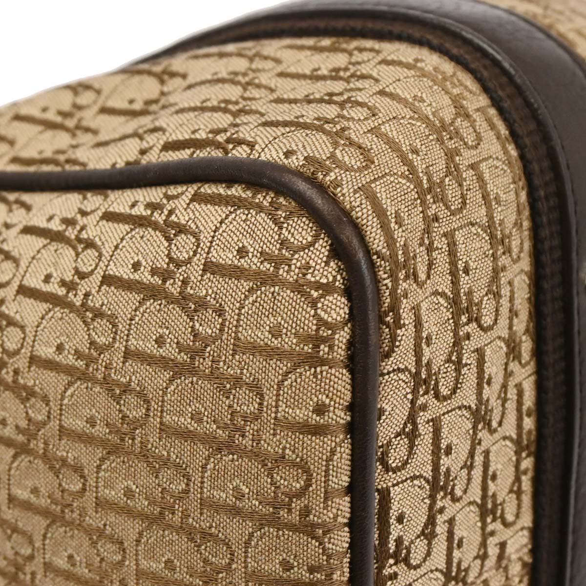 Christian Dior Brown Beige Street Chic Trotter Handbag