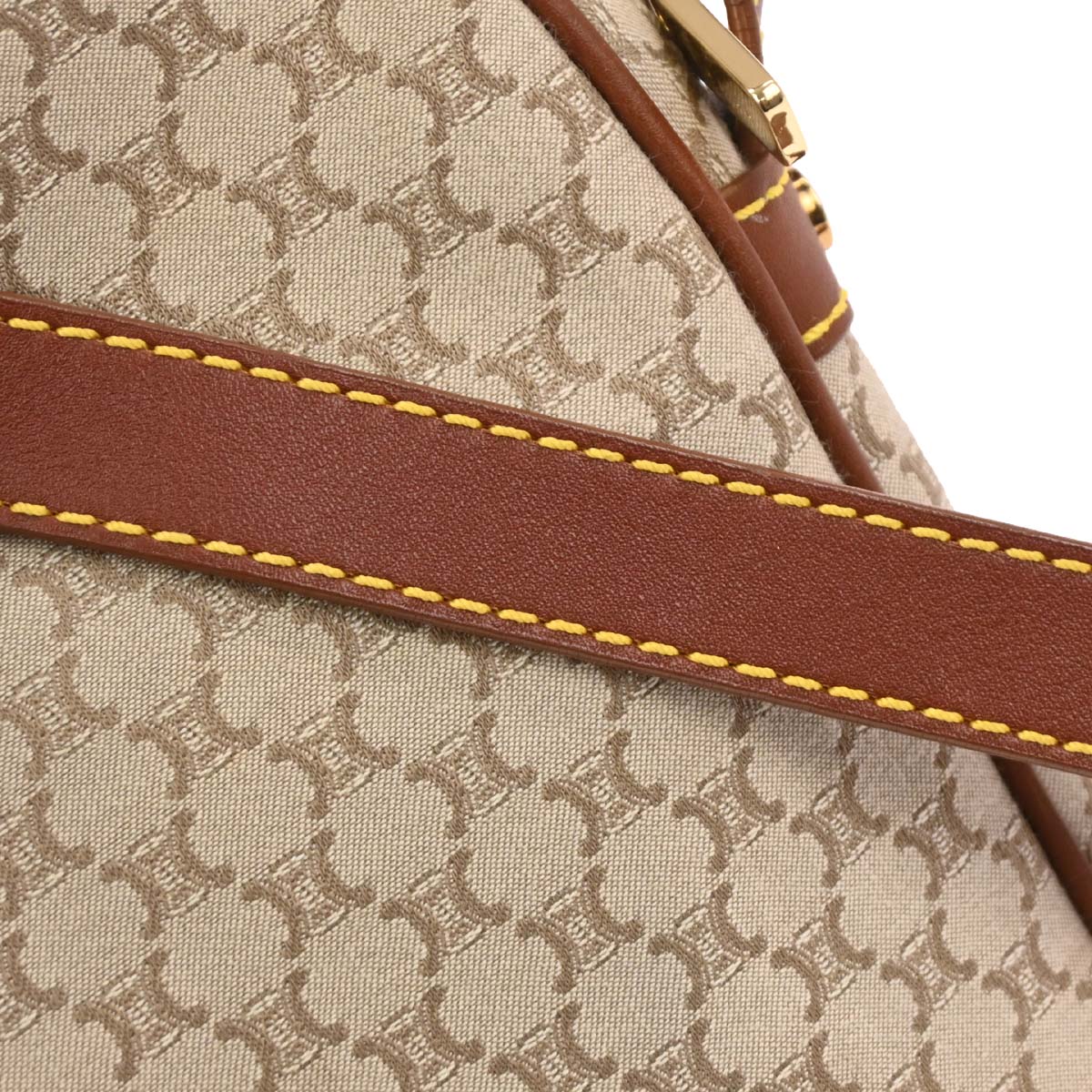 Celine * Beige Macadam Shoulder Bag