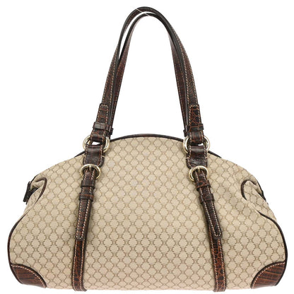 Celine * Beige Canvas Macadam Handbag