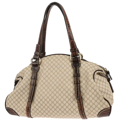 Celine * Beige Canvas Macadam Handbag