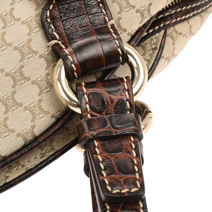 Celine * Beige Canvas Macadam Handbag