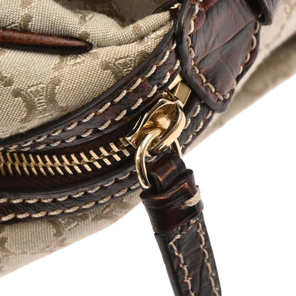 Celine * Beige Canvas Macadam Handbag