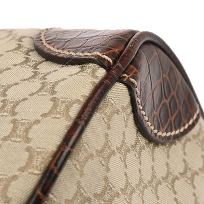 Celine * Beige Canvas Macadam Handbag