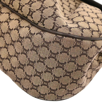 Celine Brown Canvas Macadam Handbag