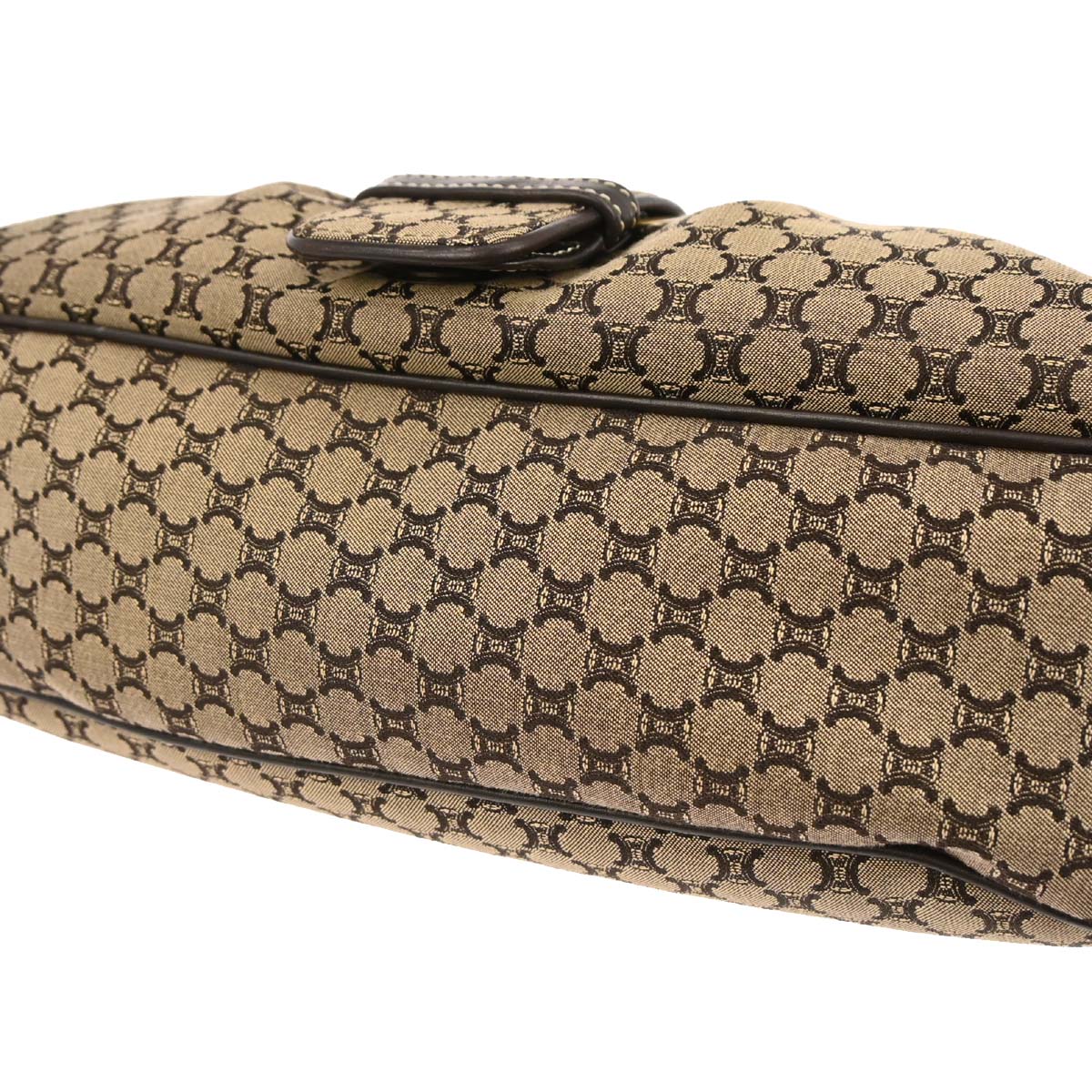 Celine Brown Canvas Macadam Handbag