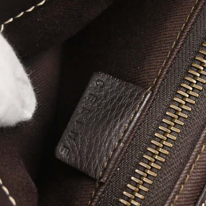 Celine Brown Canvas Macadam Handbag