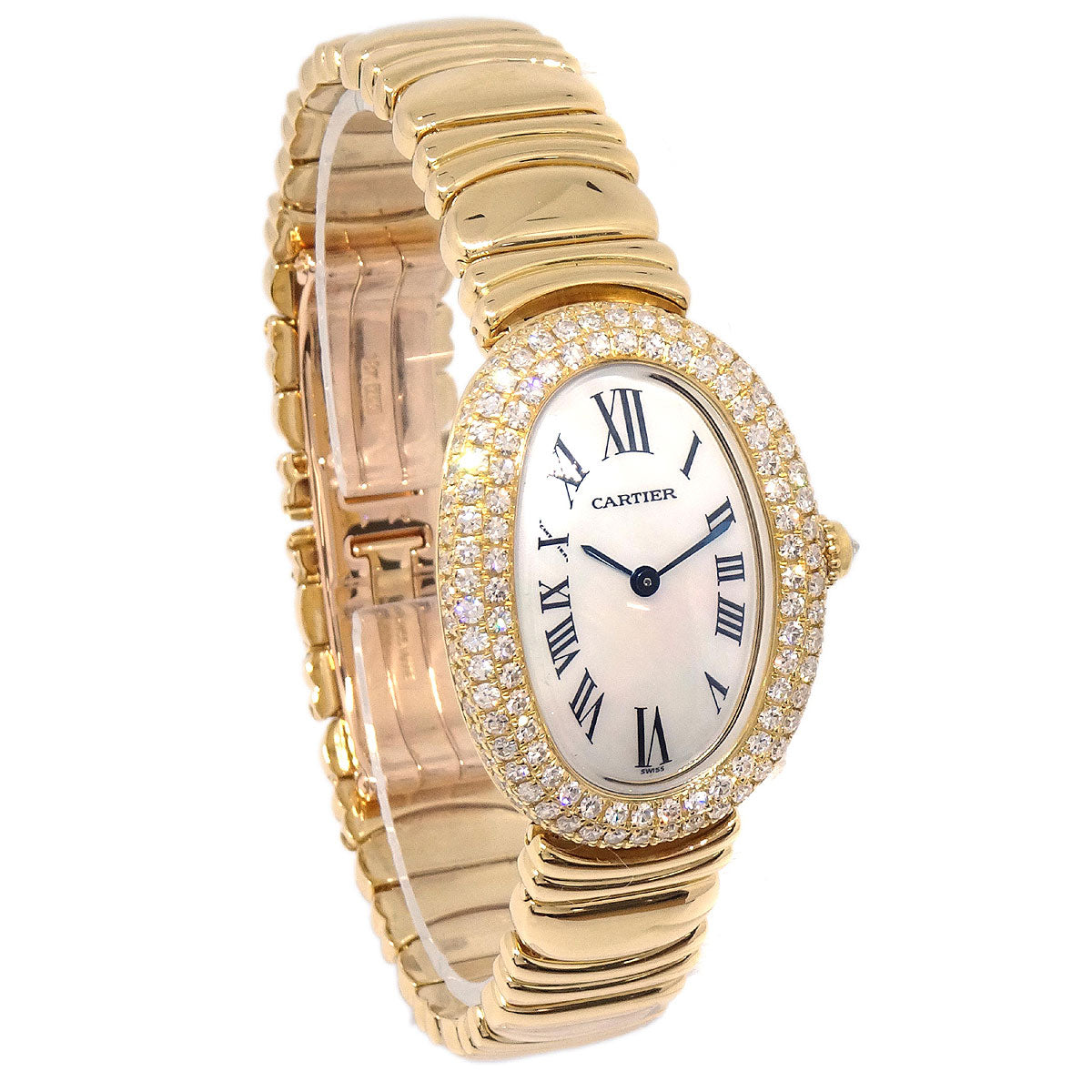 Dubai POPUP Cartier Baignoire Ref.1950 Quartz Watch 18KYG Diamond