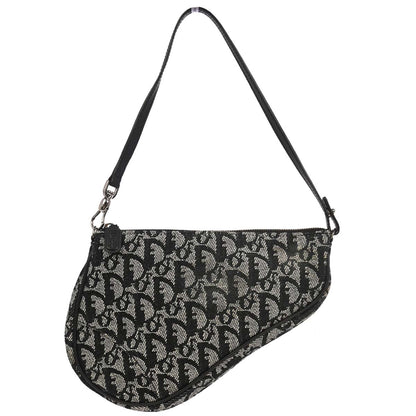 Christian Dior Black Trotter Saddle Handbag