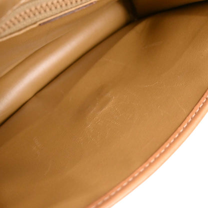 Celine Beige PVC Macadam Shoulder Bag