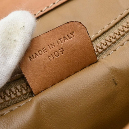 Celine Beige PVC Macadam Shoulder Bag