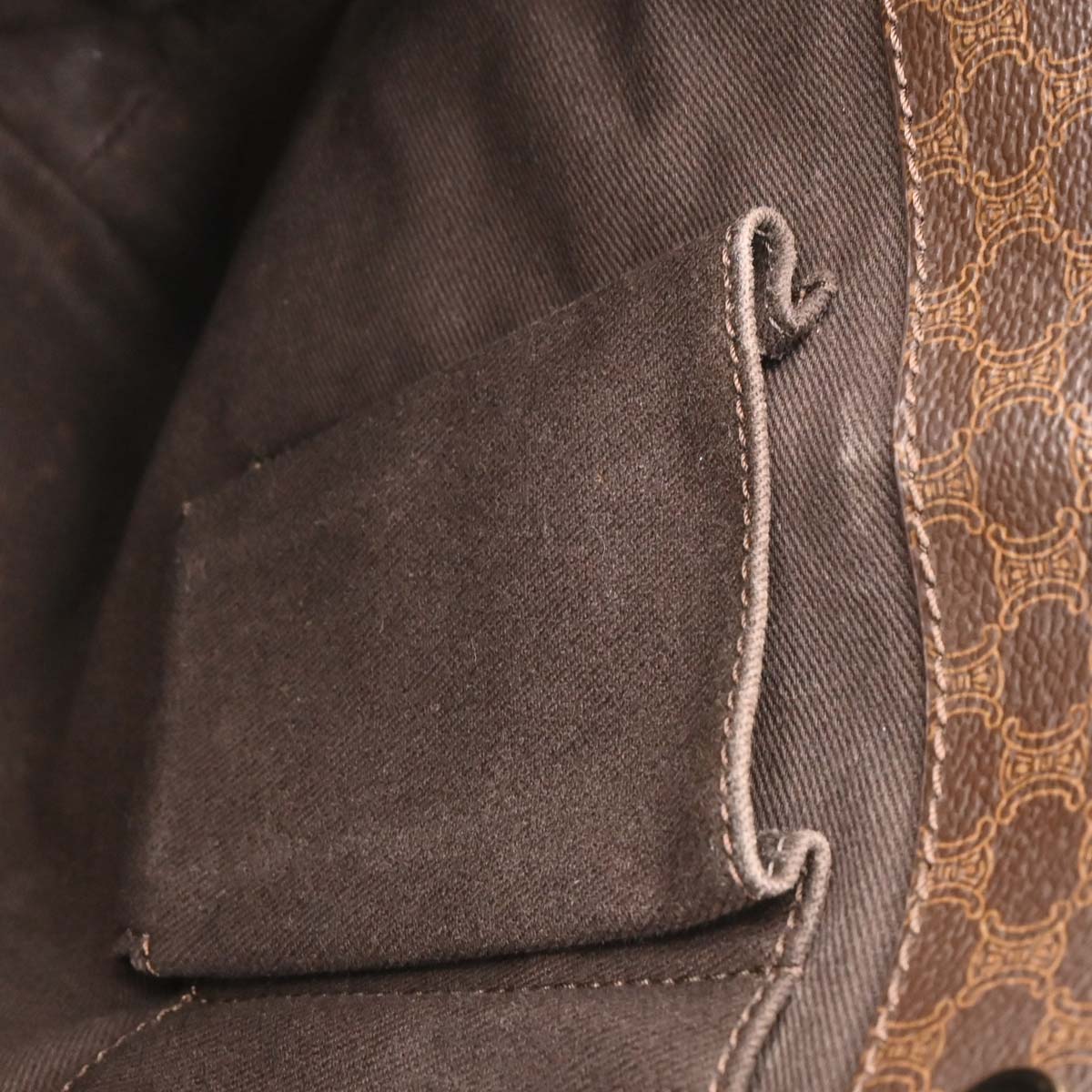 Celine * Brown Macadam Tote Handbag