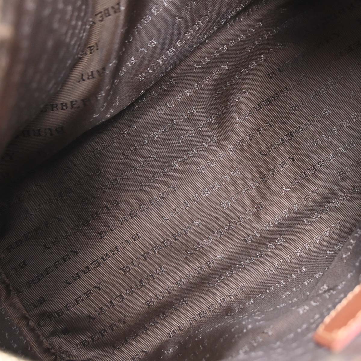 Burberry Beige Brown House Check Duffle Handbag