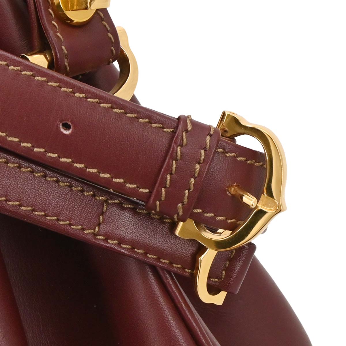 Cartier Bordeaux Leather Must de Cartier Shoulder Bag