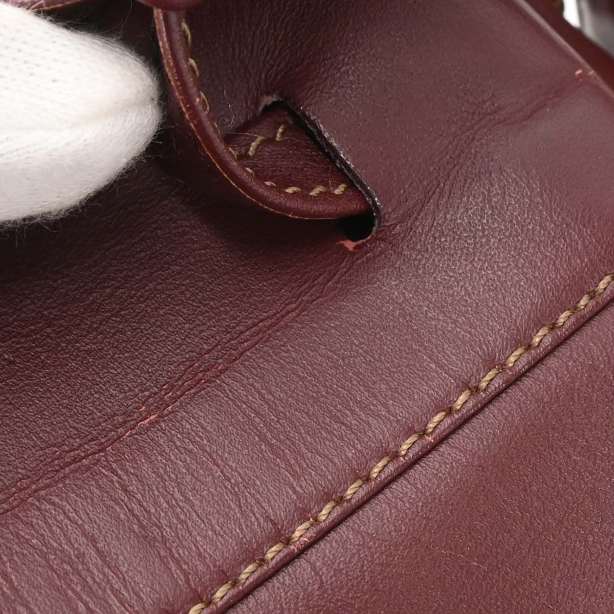 Cartier Bordeaux Leather Must de Cartier Shoulder Bag