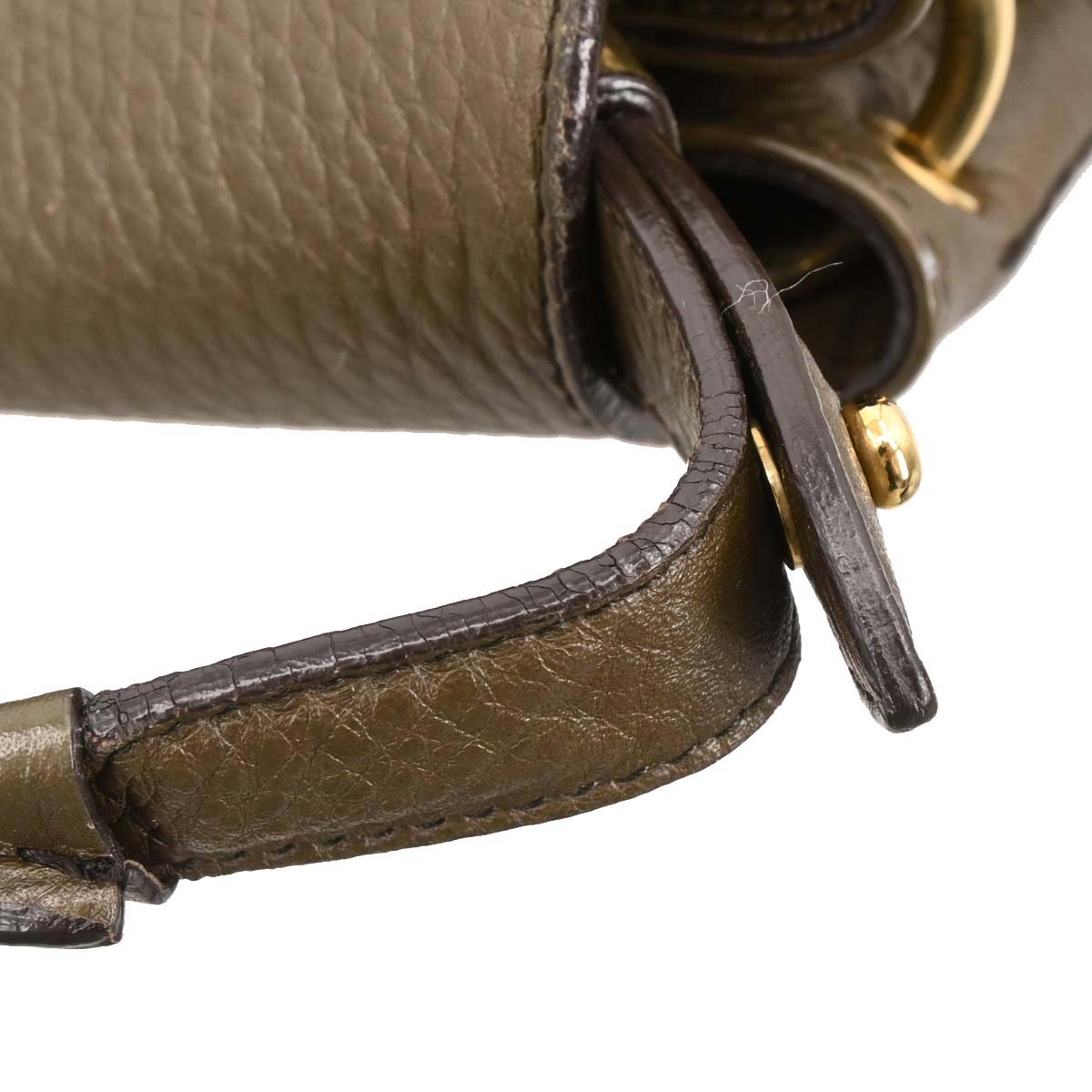 Salvatore Ferragamo Brown Leather Gancini 2way Shoulder Handbag