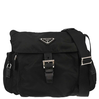 Prada Black Nylon Shoulder Bag