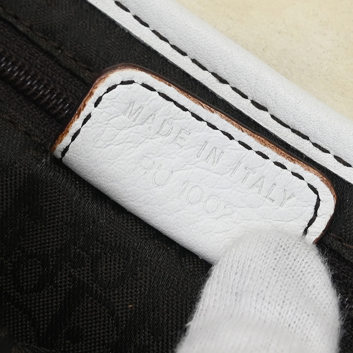 Christian Dior White Leather Saddle Handbag