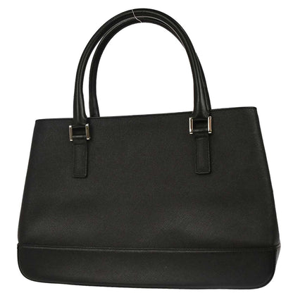 Burberry Black Leather Tote Handbag
