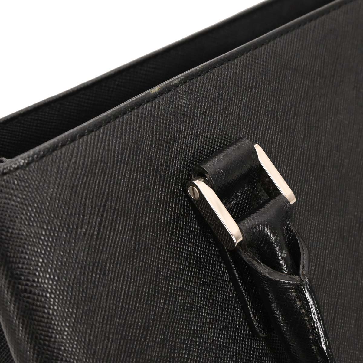 Burberry Black Leather Tote Handbag