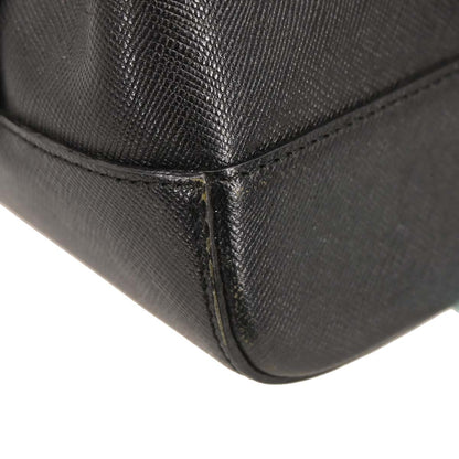 Burberry Black Leather Tote Handbag