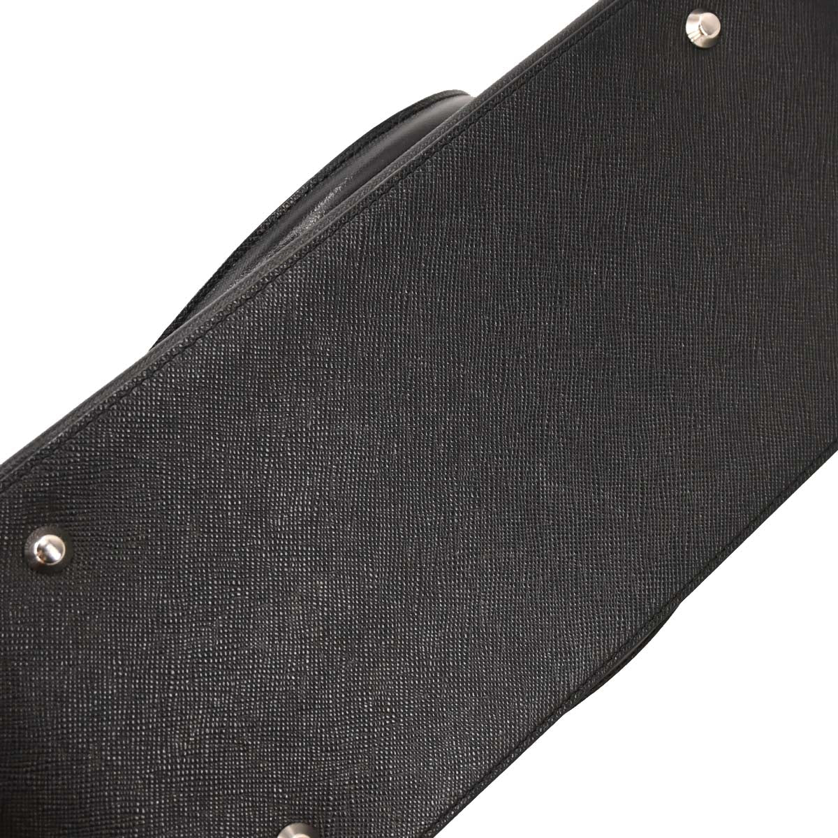 Burberry Black Leather Tote Handbag