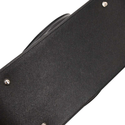 Burberry Black Leather Tote Handbag