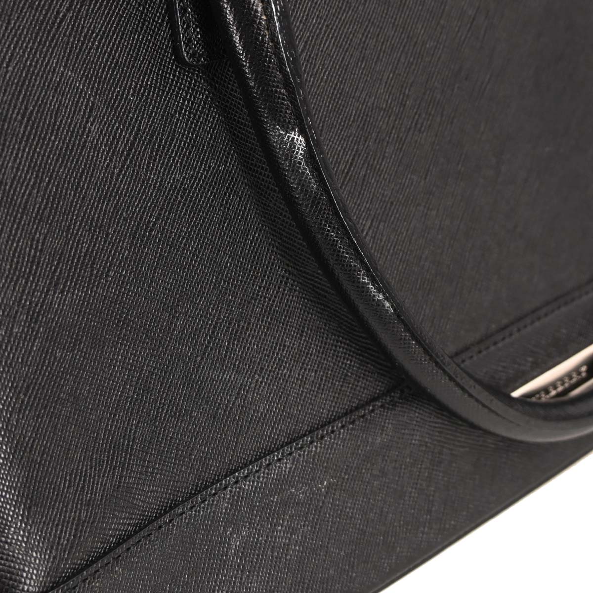 Burberry Black Leather Tote Handbag