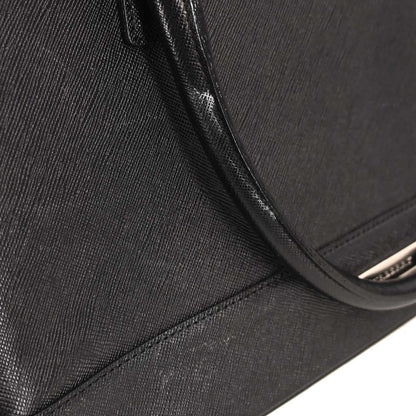 Burberry Black Leather Tote Handbag