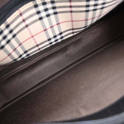 Burberry Black Leather Tote Handbag