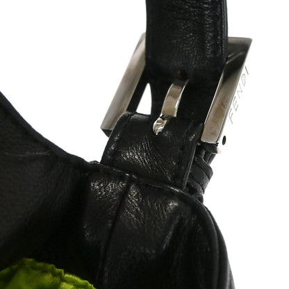 Fendi Black Lambskin Baguette Handbag