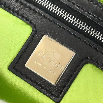 Fendi Black Lambskin Baguette Handbag