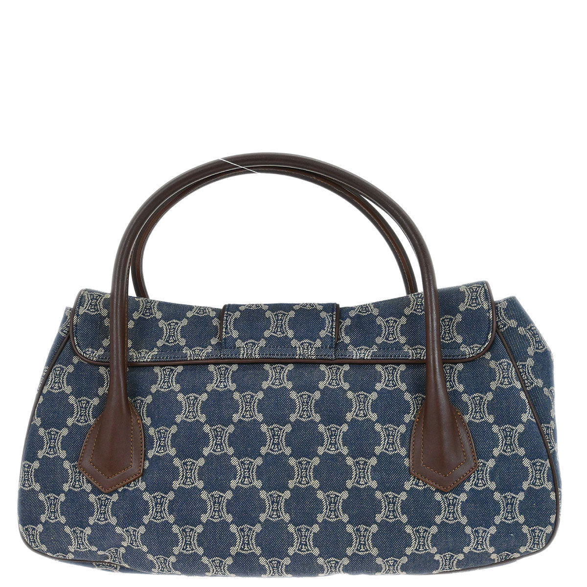 Celine Blue Denim Macadam Handbag