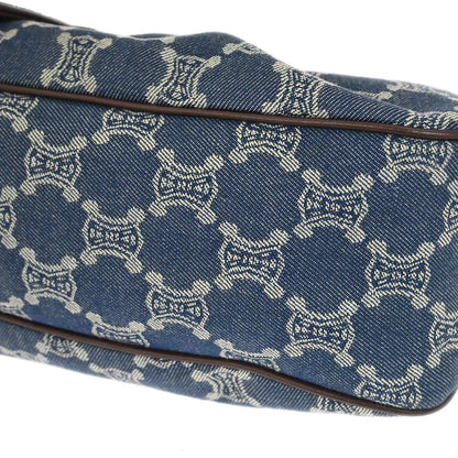 Celine Blue Denim Macadam Handbag