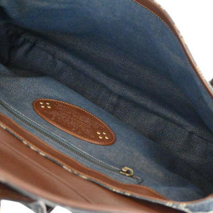 Celine Blue Denim Macadam Handbag