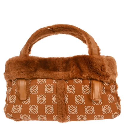 Loewe * Brown Mouton Fur Handbag