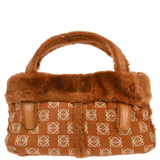 Loewe * Brown Mouton Fur Handbag