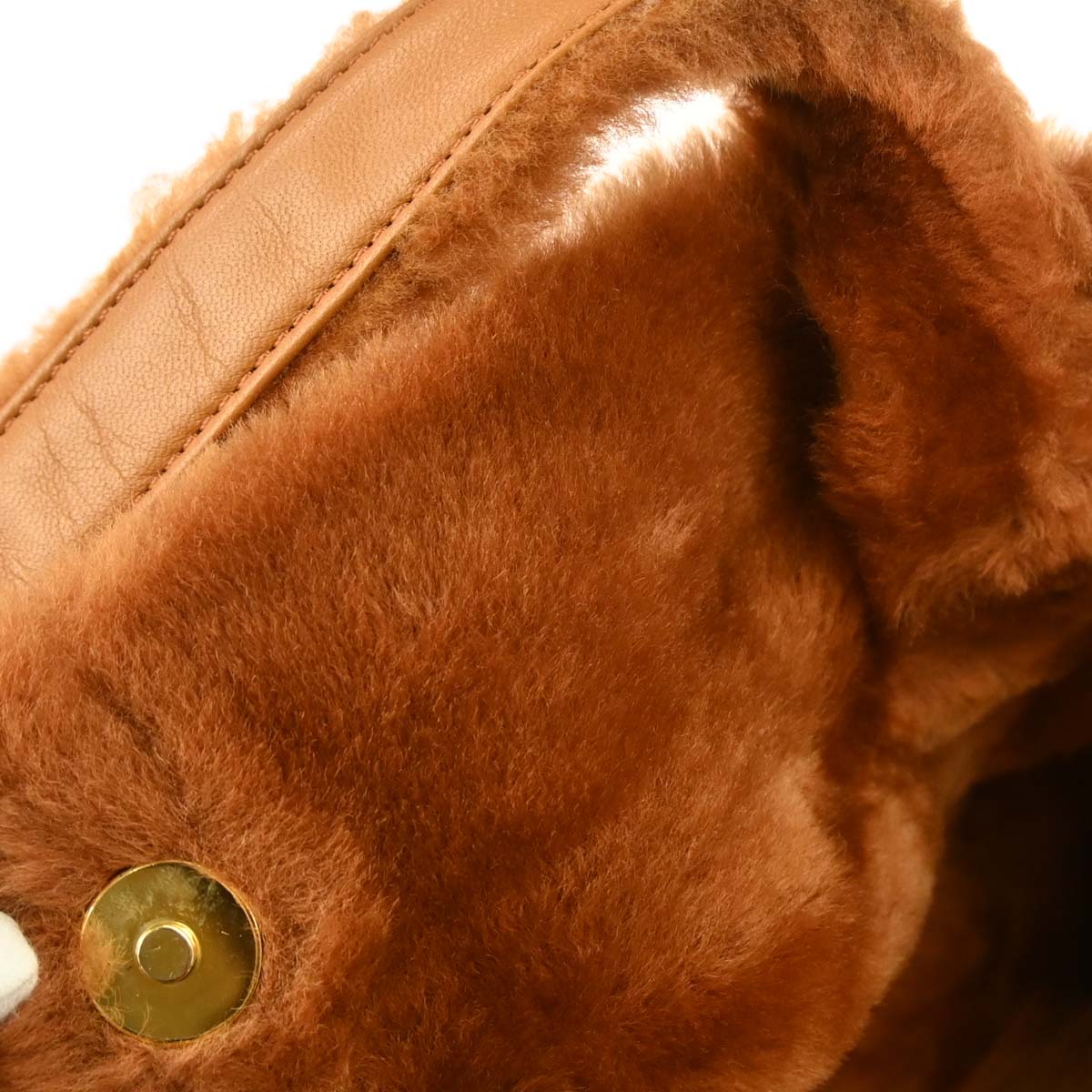 Loewe * Brown Mouton Fur Handbag