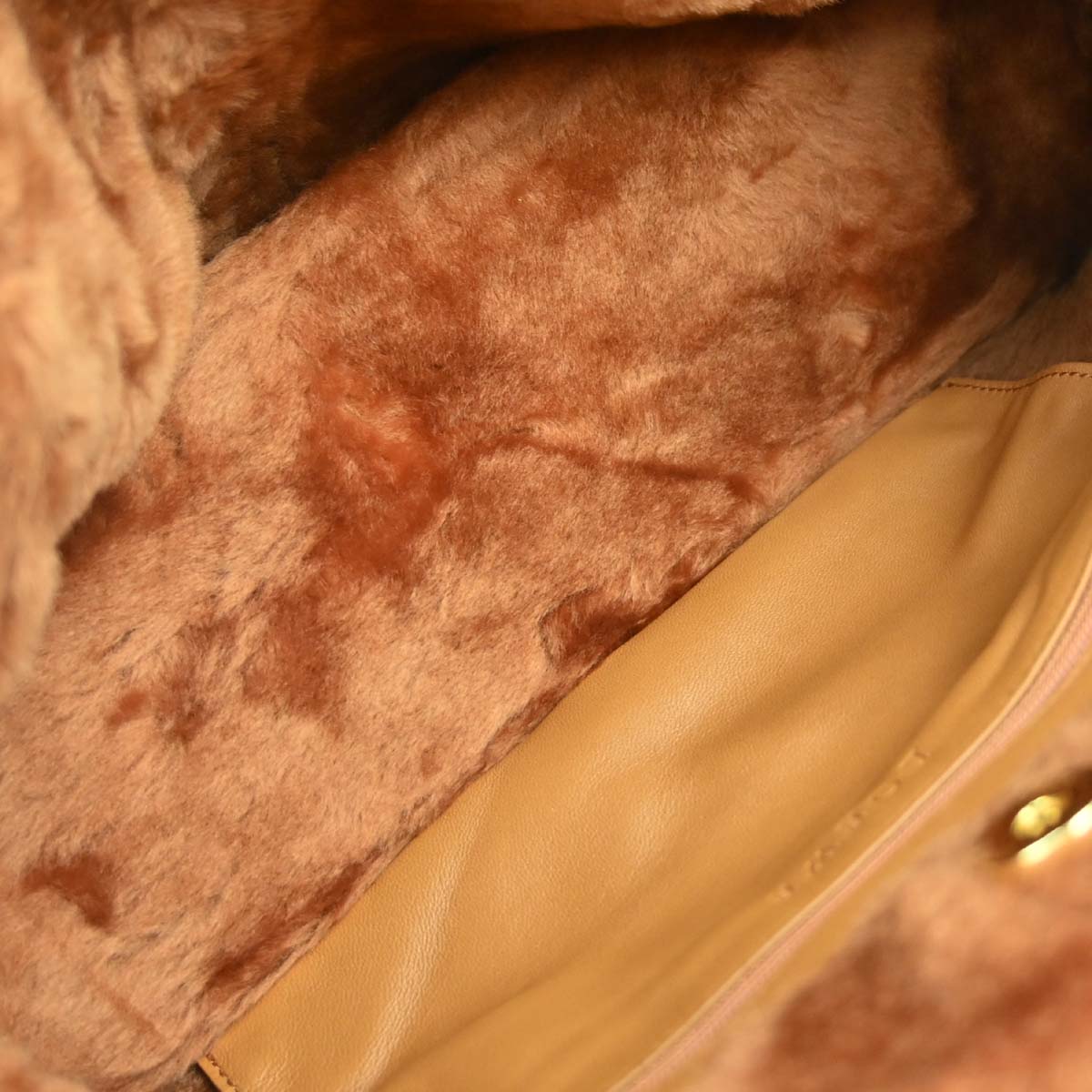 Loewe * Brown Mouton Fur Handbag