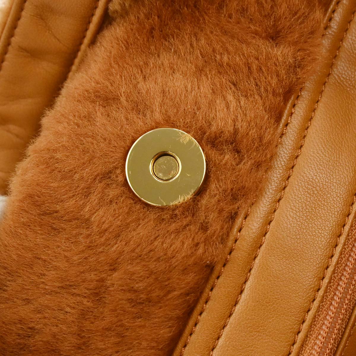 Loewe * Brown Mouton Fur Handbag
