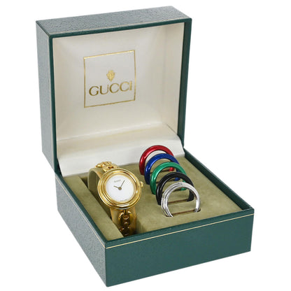 Gucci 11/12.2 Change Bezel Chameleon Quartz Watch SS