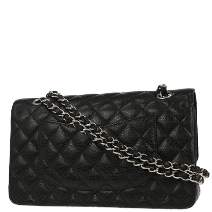 Chanel Black Caviar Skin Medium Classic Double Flap Shoulder Bag
