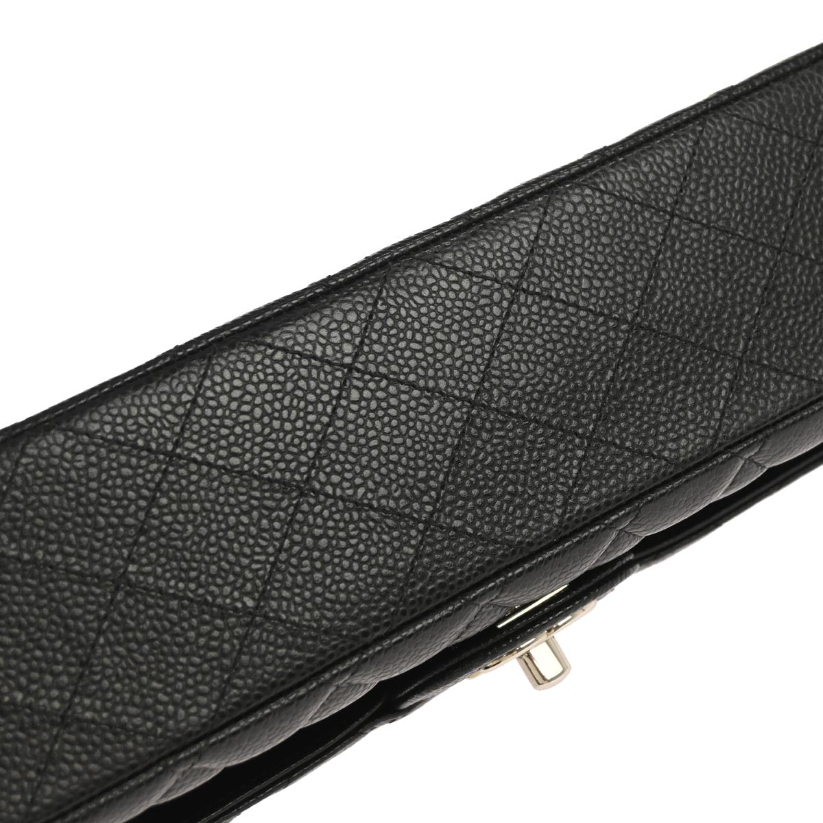 Chanel Black Caviar Skin Medium Classic Double Flap Shoulder Bag