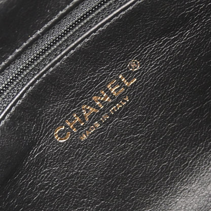 Chanel Black Lambskin Bicolore Tote Handbag
