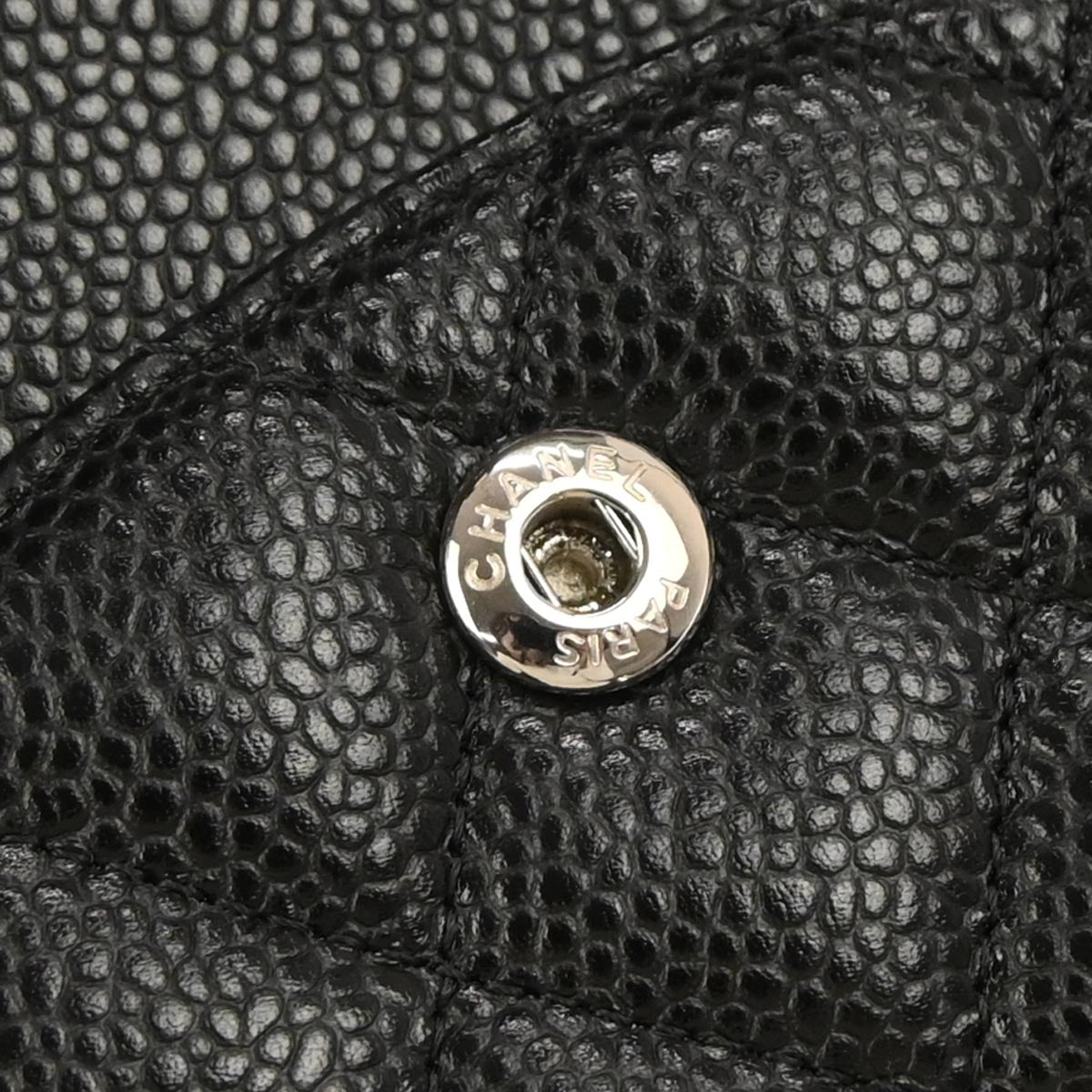 Chanel Black Caviar Skin Medium Classic Double Flap Shoulder Bag