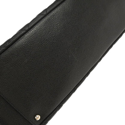 Chanel Black Caviar Grand Shopping Tote GST XL Chain Handbag