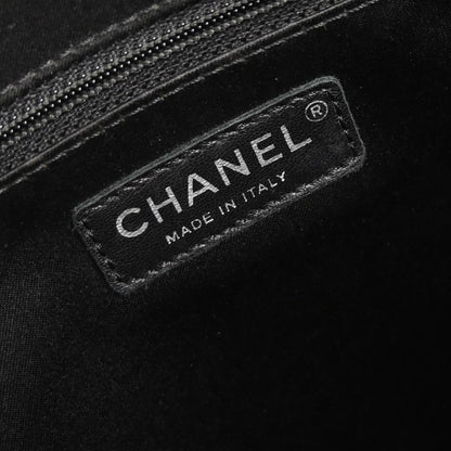 Chanel Black Caviar Grand Shopping Tote GST XL Chain Handbag
