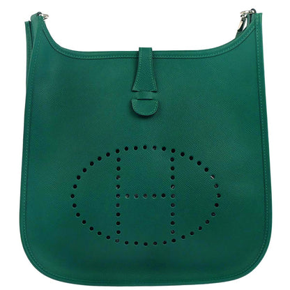 Hermes Malachite Epsom Evelyne 3 29 PM Shoulder Bag