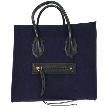 Celine Purple Felt Phantom Luggage Tote Bag