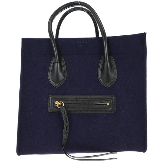 Celine Purple Felt Phantom Luggage Tote Bag