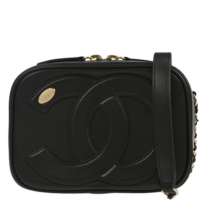 Chanel Black Lambskin CC Mania Camera Bag Shoulder Bag